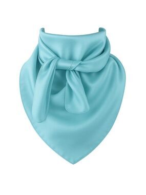 Turquoise Aqua Blue Wild Rag Scarf 35x35 Satin Western Spring Cowgirl